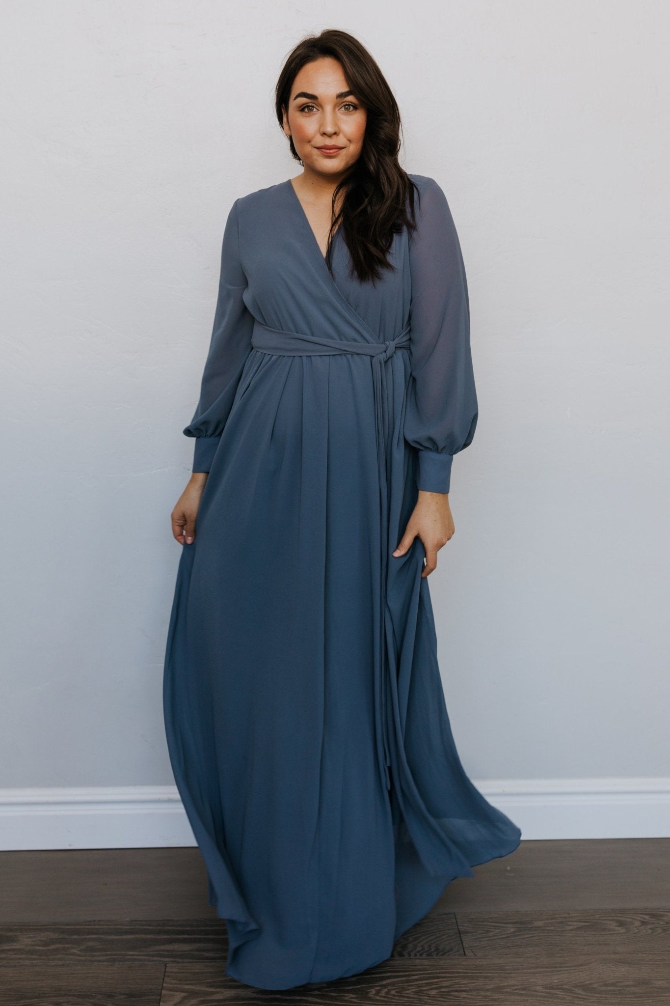 Lydia Maxi Dress | Slate Blue