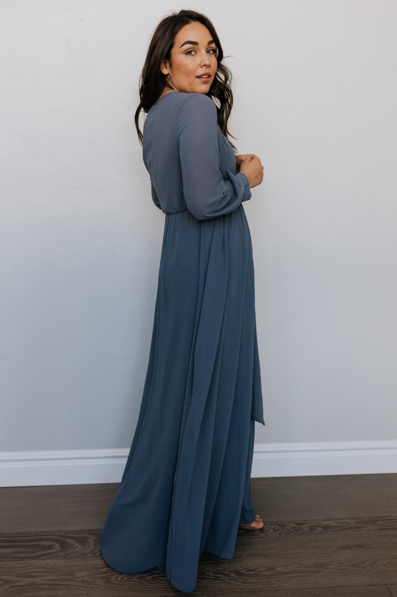 Lydia Maxi Dress | Slate Blue