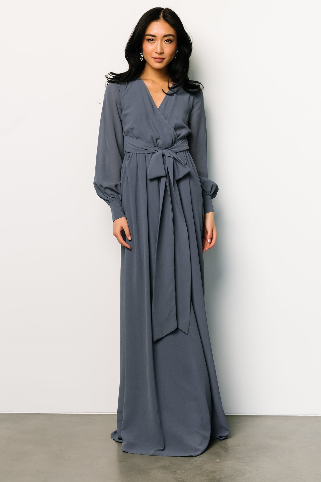 Lydia Maxi Dress | Slate Blue